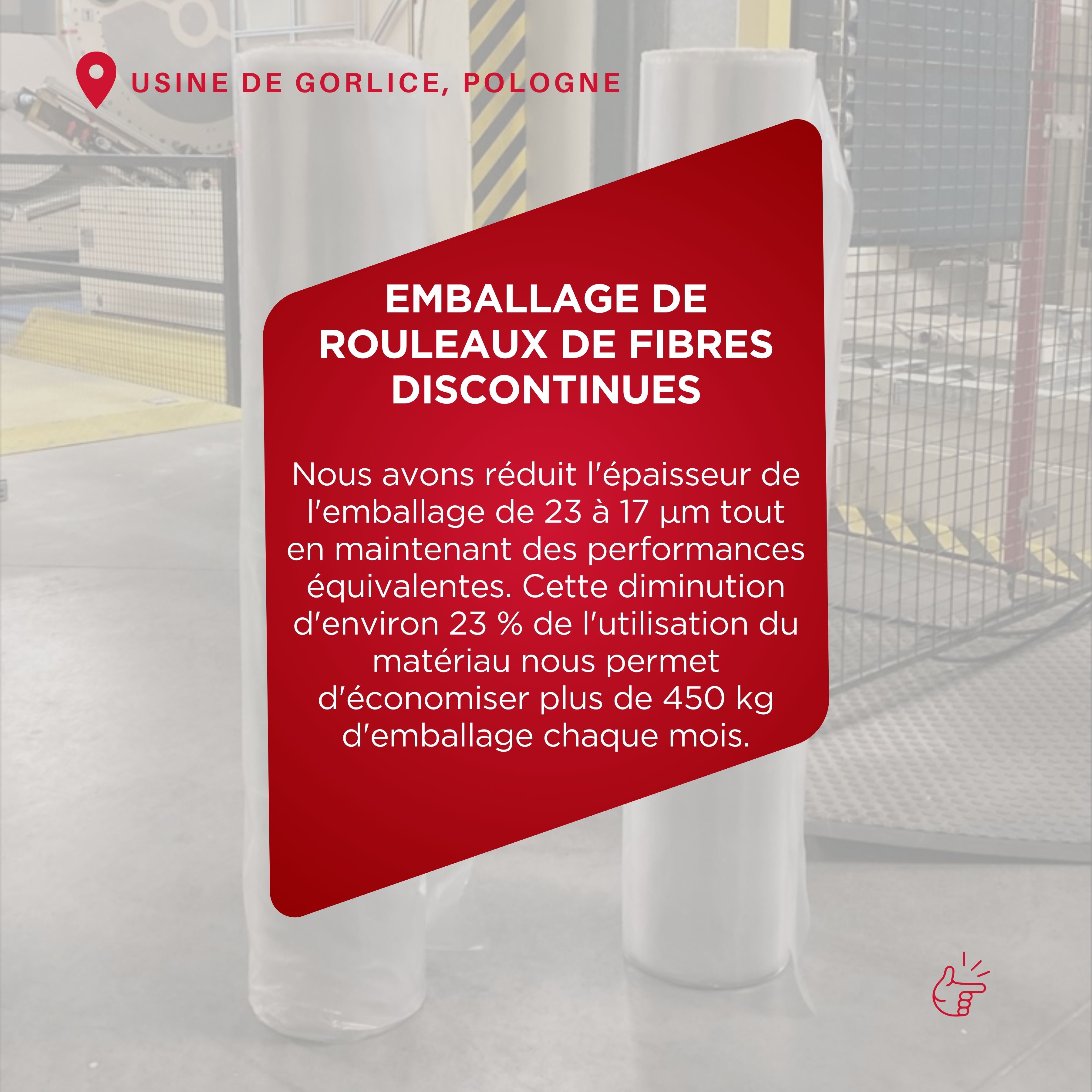 Action pour un packaging plus durable.