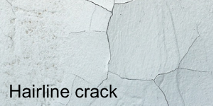Hairline crack